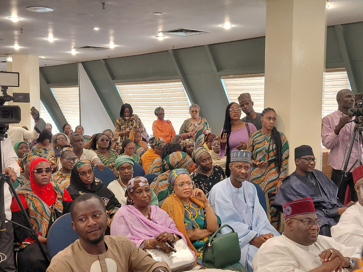 ISMPHNG's tweet photo. At WINSEC 2026, ISMPH's Executive Director, Chief Mrs. Moji Makanjuola, MFR, FNIPR, spoke as Co-Chairman on a message that matters: women bear the heaviest cost of Nigeria's insecurity, yet remain underrepresented in the rooms where peace and security policy gets decided. https://t.co/COwjTzA0Ve