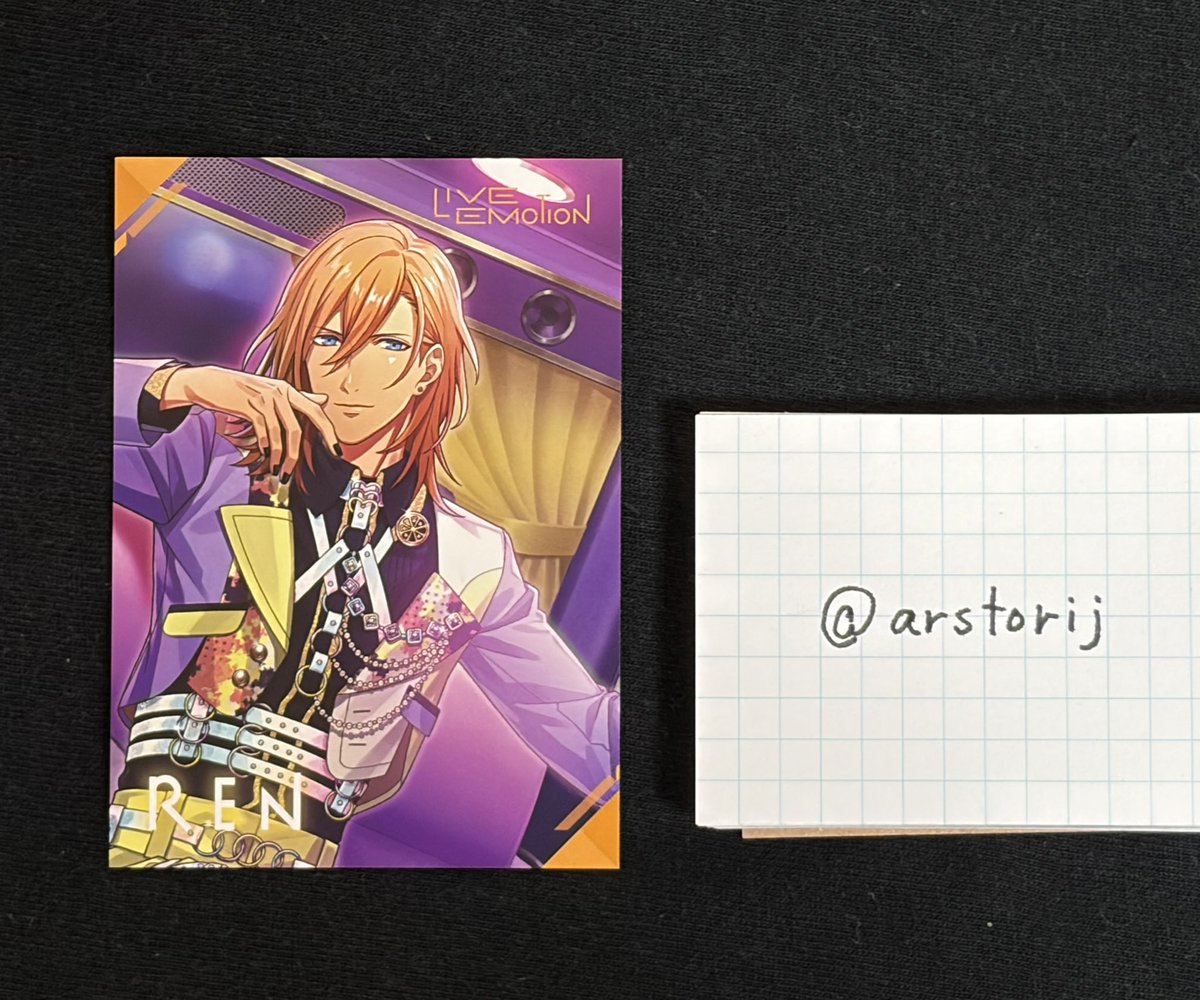 arstorij's tweet photo. 【交換】うたプリ ライエモ 2nd Anniversary 2周年 特典 メッセージカード メセカ

(譲)レン
(求)嶺二

郵送での交換希望です。
交換可能な方おられましたらよろしくお願い致します！ https://t.co/4faVMYryr3