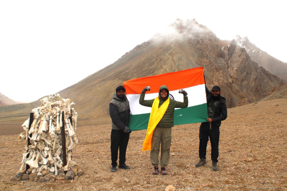 sufirunner's tweet photo. Feeling incredibly grateful and humbled to become the first human to run from Kanyakumari to Karakoram. 🇮🇳

It feels surreal to create history by reaching the mighty Karakoram Pass at 18,000 ft after an unforgettable journey across India. 🏔️🏃🏻‍♀️

Successfully completed the Kanyakumari to Karakoram Run 5,000 km in 86 days and 2 hours.

One unforgettable journey across India, completed at the mighty Karakoram Pass. 🇮🇳

A special thank you to the Indian Army for your incredible support, guidance, and for granting the necessary permissions. Without your support, reaching Karakoram Pass and making this historic journey possible would not have been imaginable. I am deeply grateful for everything you have done.

Thank you from the bottom of my heart to everyone for all your love, prayers, and unwavering support. 🙏🏼🫶

#KanyakumariToKarakoramRun