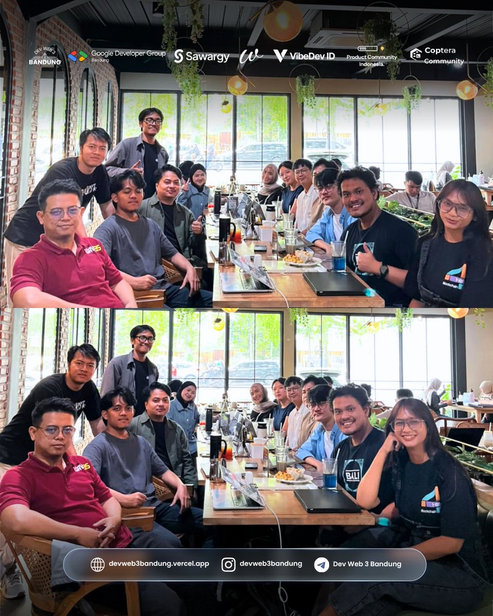 devweb3bandung's tweet photo. Makin rame, makin solid 🔥🔥🔥

Appreciate buat temen-temen warga sipil yang sudah hadir dan antusias untuk mengikuti WFC, kayanya sharing-sharingnya sampe subuh nih 🤗

Lop u all, see u next WFC 🚀 https://t.co/rKpjMfZzjE