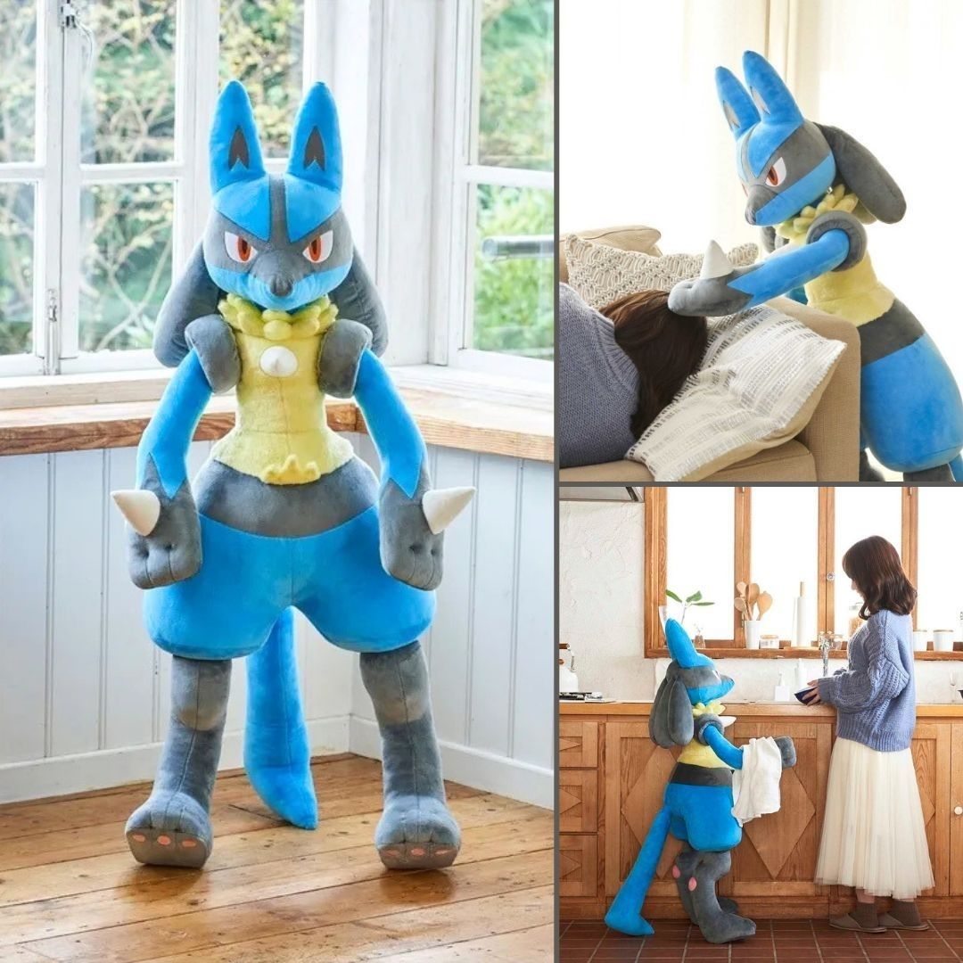mecchaJP's tweet photo. 🐾 Your new roommate has arrived… and it’s Lucario. 💙 

#Pokemon #Lucario #LifesizePokemon https://t.co/SF3TzmUBMR