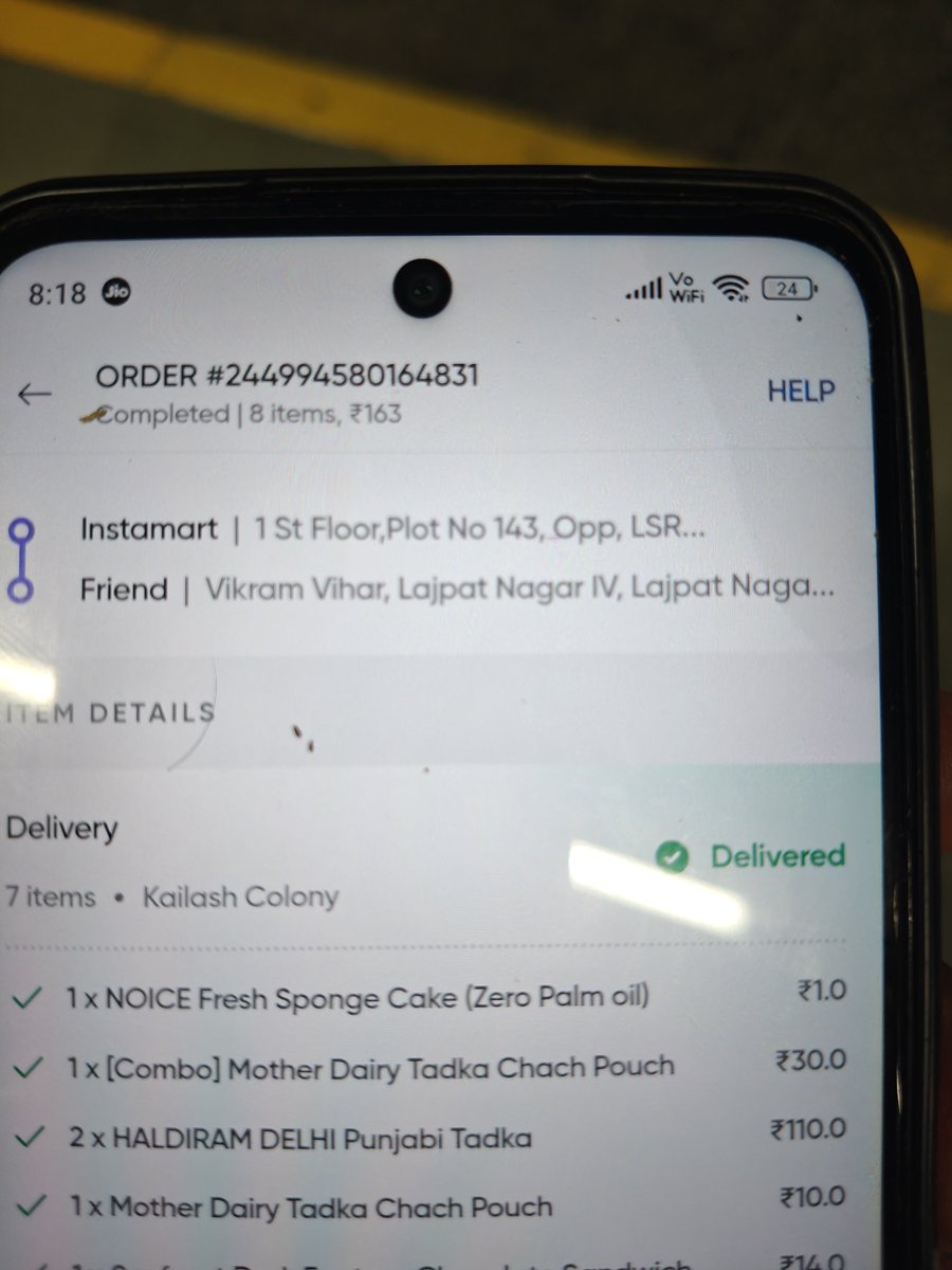 amaresh26's tweet photo. Worst Service. Solution not provided . I have provided the photo and video but then also they haven't refunded my money. Order No. 244994580164831 @Swiggy @instamart_it https://t.co/IXdfk8IOHy