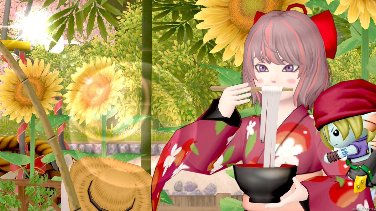 renori_dq's tweet photo. やっほ〜！

ポジティ部界隈入会してから性格の明るさUPチャレンジ順調に進んでおります👏✨️

明日(今日)はリアルで美容師さんに髪の毛の明るさも少しUPさせてもらいます！🍀

今のユノリーの髪色に若干寄せてもらうかも！

🌻写真はそーめんちゅるりとしながら夏らしくほっと一息🌻 https://t.co/X8JpAXyqm1