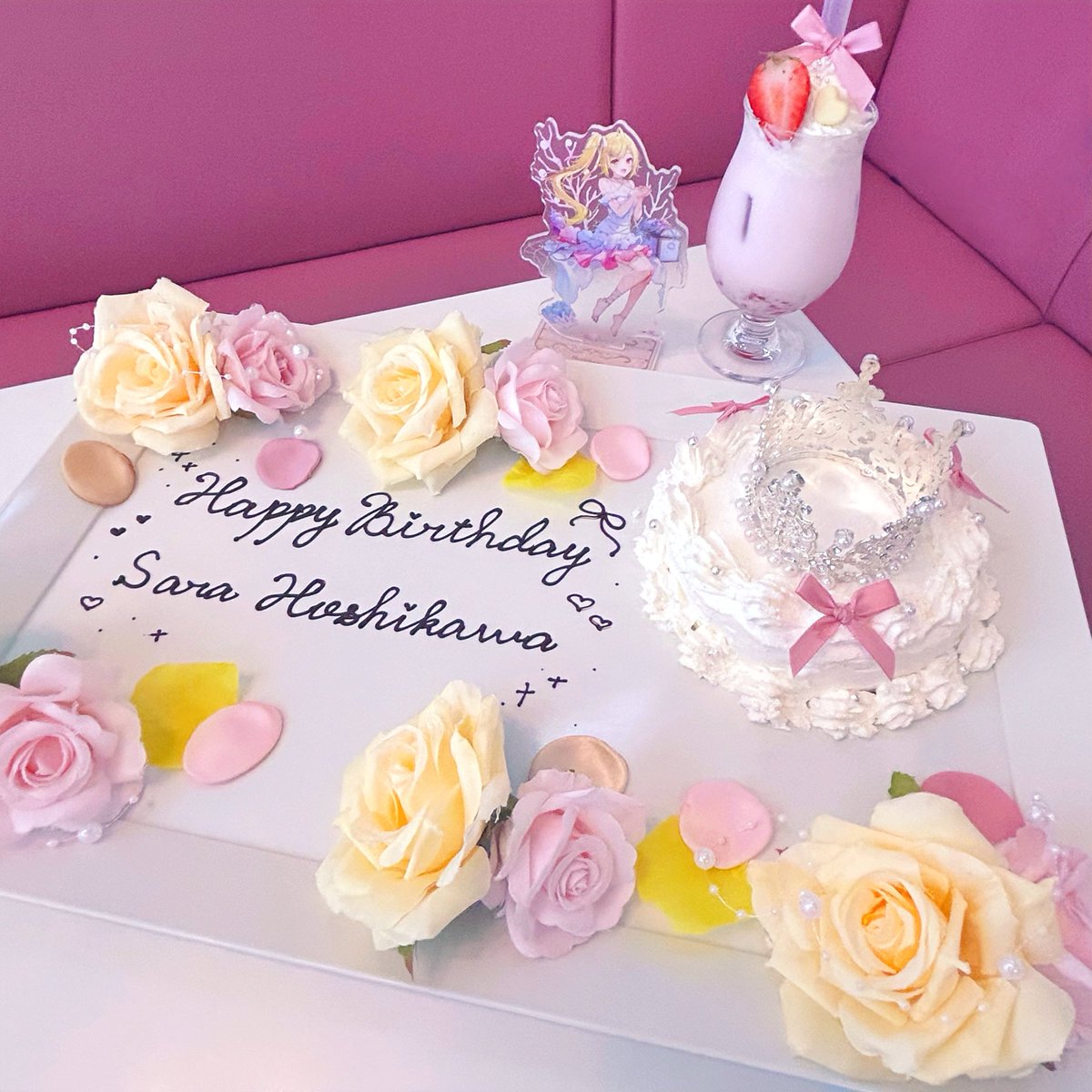 k_h_gms's tweet photo. ୨୧ﻌ❤︎ 𝙷𝚊𝚙𝚙𝚢 𝙱𝚒𝚛𝚝𝚑𝚍𝚊𝚢 ❤︎ﻌ୨୧

サラちゃん今年も誕生日おめでとう♡
これからもずーっと楽しく幸せな
日々を過ごせますように♡꒷꒦🍰˚꒱

#星川サラ誕生日2026 https://t.co/lkCPn71LWT