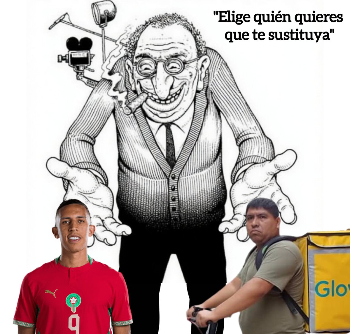 Refractario2's tweet photo. "¡Qué suerte tienes, goy!" El jvdíø te da a elegir:

Ser sustituido por panchøs o ser sustituido por moronegrøs. https://t.co/cW81gJXXC6