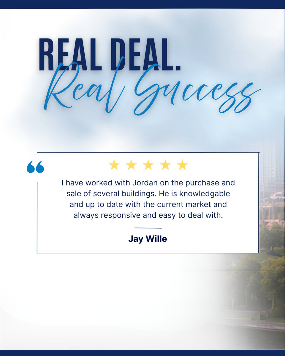 InvestSTLouisRE's tweet photo. βββββ
Experience matters in commercial real estate.
Thank you for trusting us across multiple transactions. We're committed to delivering knowledgeable advice and responsive service every time.
#InvestStLouis #RealEstateSuccess #CommercialBrokerage #InvestorFocused #StLou https://t.co/3vTPkjxswV