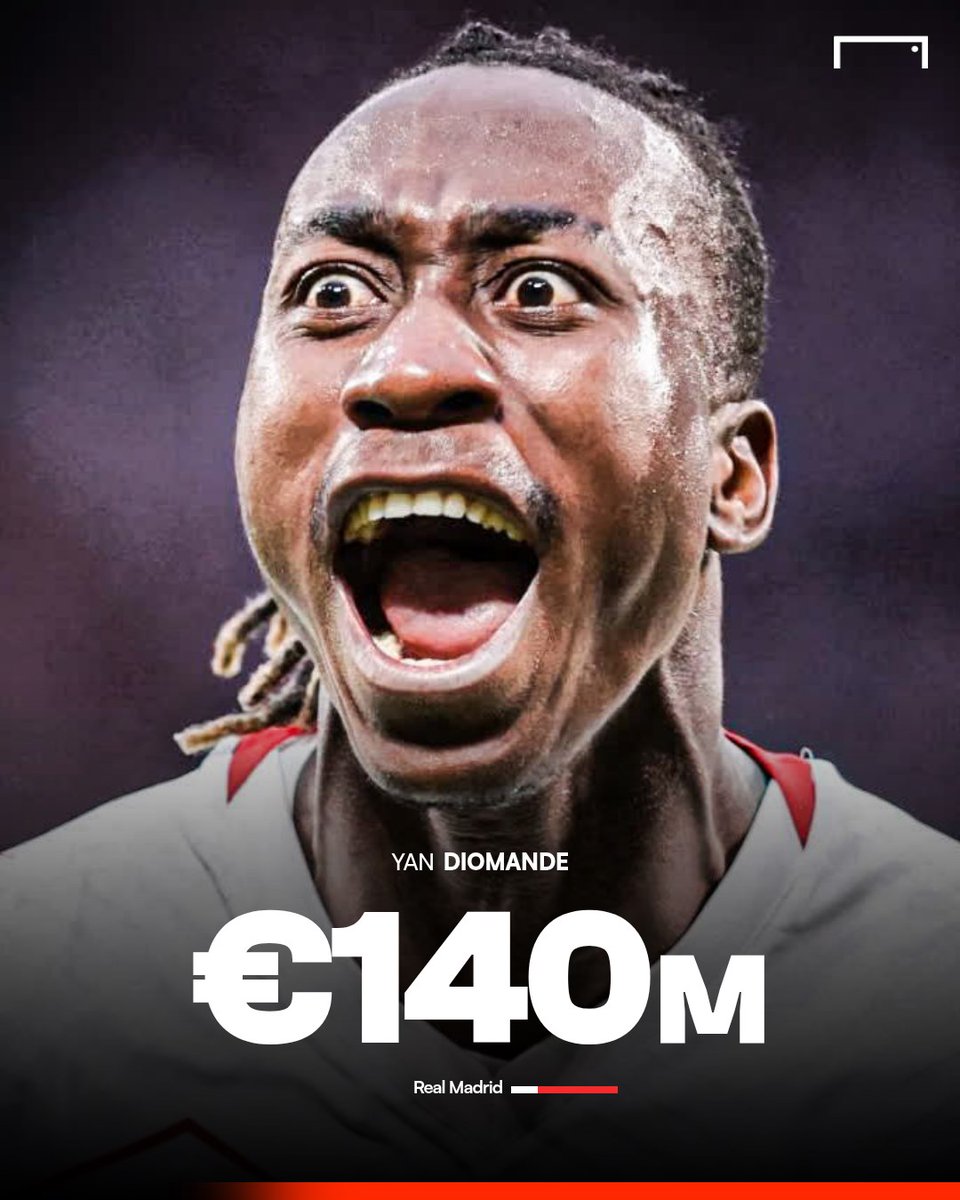 goal's tweet photo. NEW GALACTICO! 💫⚪️

Real Madrid have unveiled Yan Diomande on a massive SEVEN-YEAR contract! 🤯

RB Leipzig are securing a monstrous €125M guaranteed fee that could reach an eye-watering €140M with add-ons! 💸

Read more 🔗 https://t.co/ieaO9qbqQ1 https://t.co/Sz6LxJUCpU