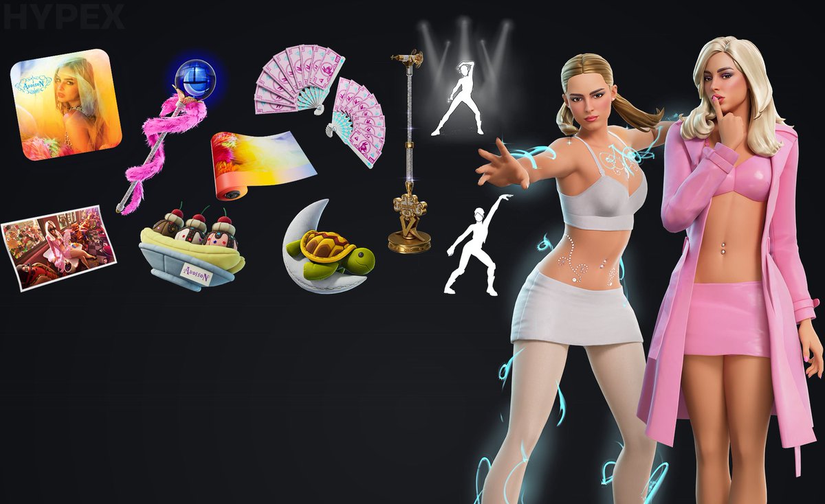 HYPEX's tweet photo. ADDISON RAE's FORTNITE BUNDLE https://t.co/7RgJlkpQNO