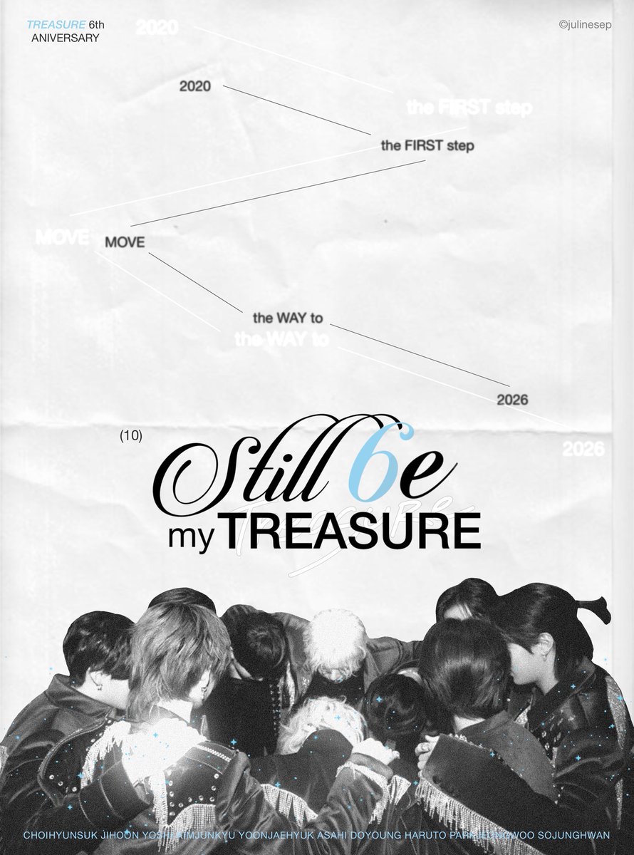 julinesep's tweet photo. our 6th Anniversary, still be my #TREASURE 

/ #artworkทึเม  #트레저 https://t.co/5Hev0rSl3Z