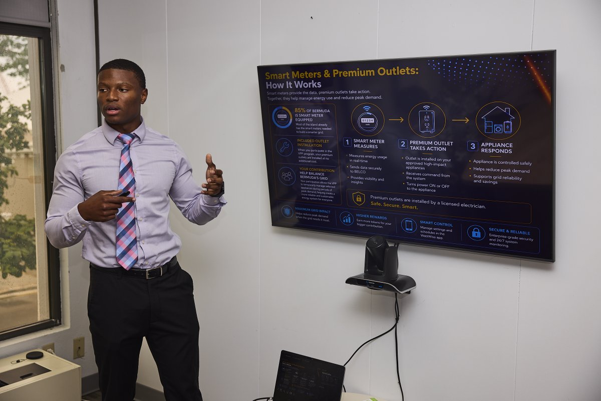 BdaGovernment's tweet photo. Over the past eight weeks, Neriah Bean and Benjamin Crofton completed the Department of Energy's inaugural internship under the Energy Scholarship and Bursary Programme, gaining practical experience across Bermuda's evolving energy sector.

From contributing to energy policy discussions to exploring innovative energy and digital finance solutions, the internship provided valuable hands-on learning while helping prepare the next generation of Bermudian energy professionals.

The Government remains committed to investing in local talent and building the skills needed to power Bermuda's energy future.