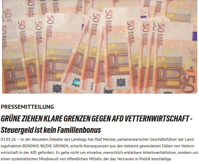 PeterBorbe's tweet photo. Grüne sind strikt gegen Beschäftigung von Familienangehörigen im Politikbetrieb - aber nur bei anderen Parteien!

In #Kiel beschäftigt schon mal der grüne Oberbürgermeister den Lebensgefährten und Kindsvater der gemeinsamen Tochter der grünen Sozialministerin Aminata Touré als Büroleiter. Da darf man nicht so kleinlich sein...