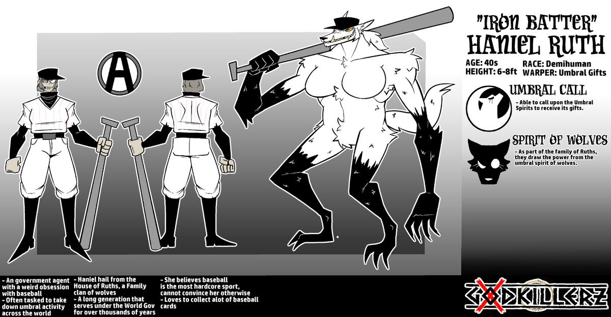 VERUMC0DEX's tweet photo. ["IRON BATTER" HANIEL RUTH]
AGENT OF THE WORLD GOV

#oc https://t.co/ftNlVl2BSq