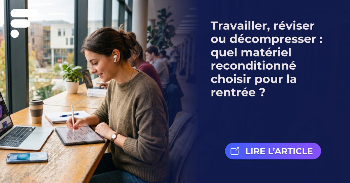 Frandroid's tweet photo. Et si la bonne solution pour s'équiper pour la rentrée sans se ruiner, c'était de passer par le reconditionné ?
Découvrez quels appareils choisir et pourquoi il est intéressant d'opter pour des PC, tablettes ou smartphones de seconde main. #Sponso
👉 https://t.co/6Ec6zx4tOw https://t.co/wqA5ywPXeC