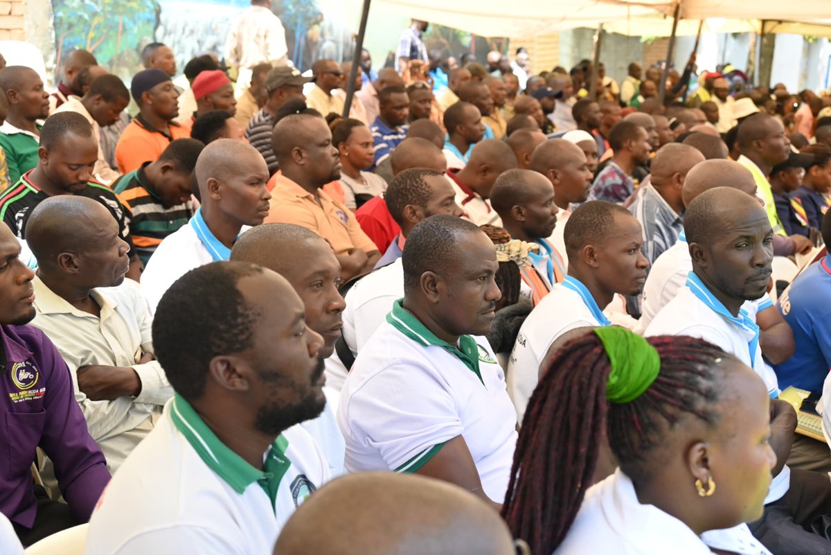 GhetoStructure's tweet photo. Speaking on behalf of Maj. Gen. Christopher Damulira, Director of Crime Intelligence, Major Kuteesa commended the riders for embracing the SACCO model, fostering discipline, and partnering with government in the fight against crime. https://t.co/5j6mz8MlFH