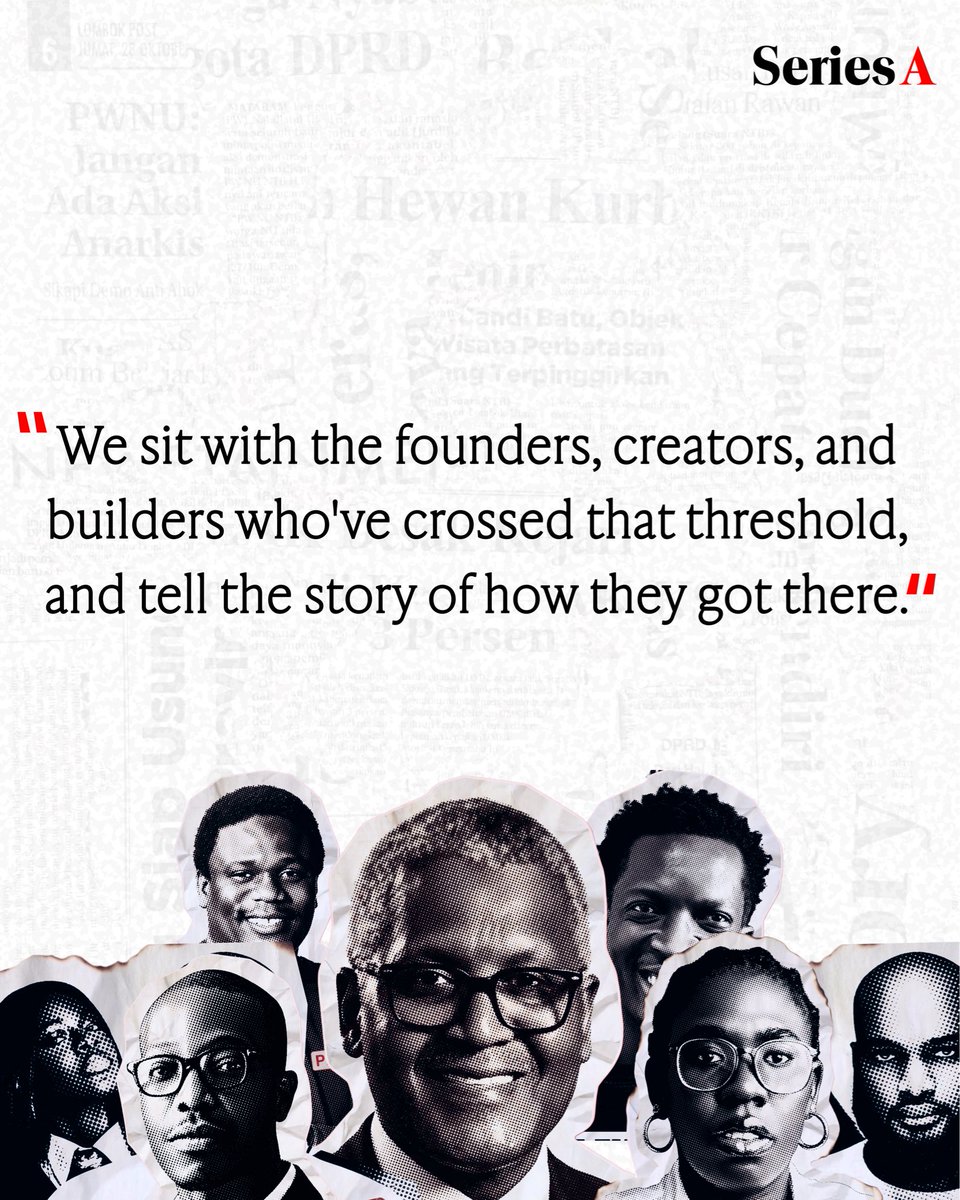 seriesaglobal's tweet photo. A new chapter begins.

Every founder starts somewhere unseen.
Every builder has a moment when the world starts paying attention.

Series A is here.

We’re building a new home for the stories behind Africa’s most ambitious founders, creators, companies, and ideas — the people shaping what comes next, often long before the rest of the world really notices.

From the first idea to the breakthrough.
From Africa to everywhere.

This is Series A.
For the moment they arrive.

Welcome to the next chapter.