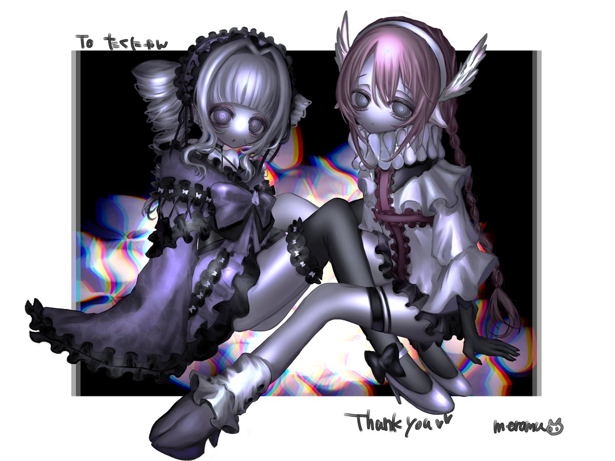 meromuri's tweet photo. リクエストありがとうございました🐏💜 #skeb https://t.co/EuVWx2z8ER