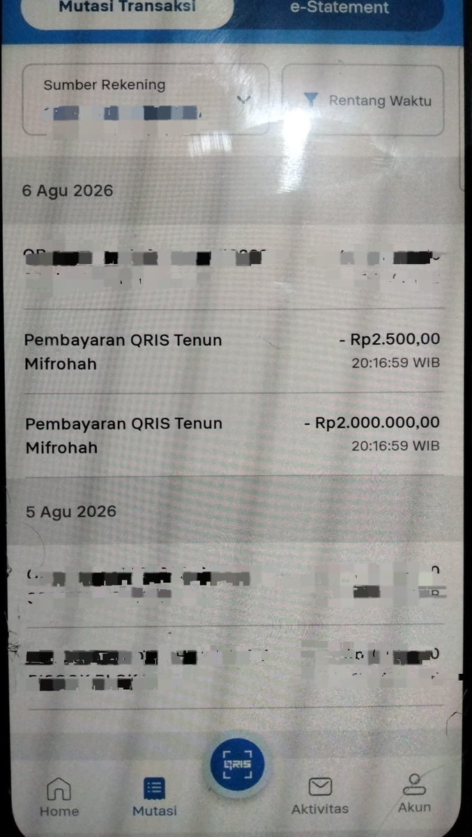 viierand's tweet photo. dan skrg dari BRIMO nih, sama kyk sebelumnya, disitu gue sama sekali ga megang hp apalagi buka aplikasi, pas di cek tiba tiba ketransfer 2 juta... like i used to say, kalaupun kepencet kan harusnya masukkin pin ya, tapi ini ngga samsek, even pke sensor jari pun kaga https://t.co/Lc9tUW7GIN