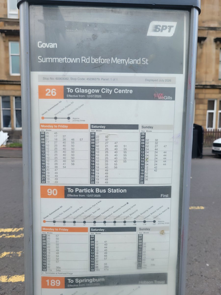 Sofs4freedom's tweet photo. And herenwe go again. Bus stop 60903082 at govan summertime rd. Bus schedule for 26 shows 3:50pm. Still here at 4:05.
So far 3 busses passed on opposite side. And audacity to say on busses every 7 minutes.
@mcgillswest #bad timekeeping #alwayslate https://t.co/L0ohAHvxHM