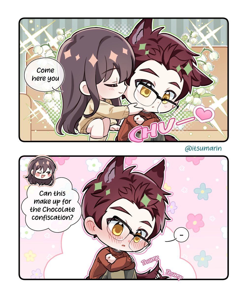 itsumarin's tweet photo. He said he need one kiss for each chocolate that you took from him, deal? 🐺🍫 (4/5)

#valko #bringbackvalko #loveanddeepspace #lads #ValkoIsLoved https://t.co/zUMr6F2lXh