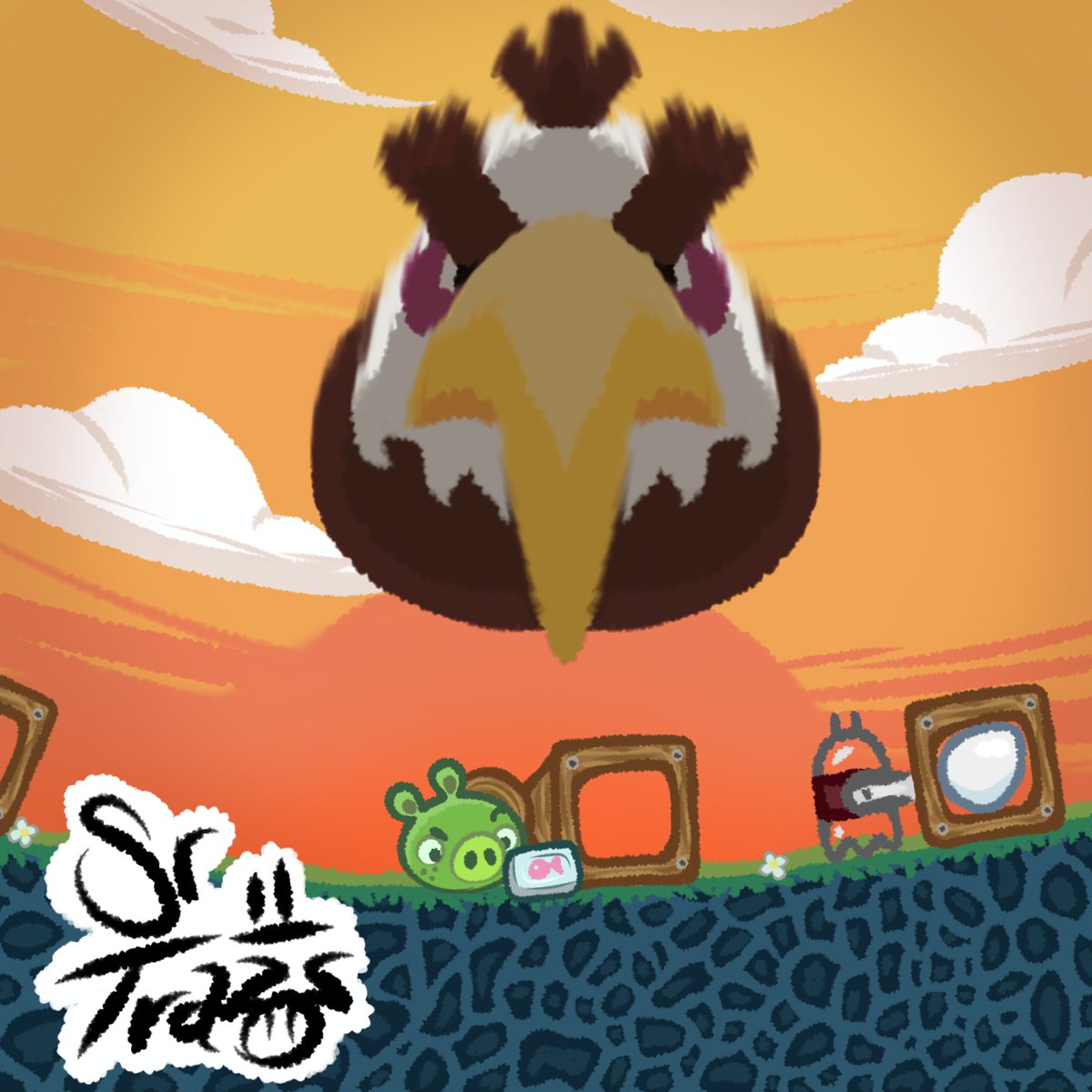 SrTrazos's tweet photo. Bad Piggies and Mighty Eagle https://t.co/JwqS74DN7C