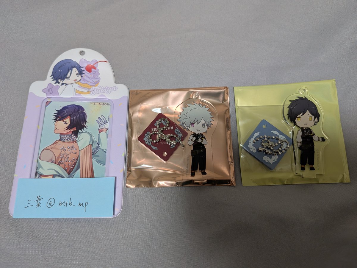 mtb_mp's tweet photo. 【交換】うたプリ グラショ アクリルキーホルダー ちびキャラ MC 

譲)蘭丸、綺羅

求)トキヤ、瑛一

︎︎⟡事務所同士
︎︎⟡郵送希望
お気軽にお声掛けください🙇🏻‍♀️ https://t.co/StzDazF31y