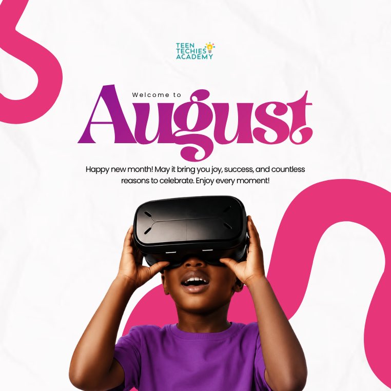 TeenTechiesAcad's tweet photo. A new month is already unfolding, and it’s never too late to set new goals, learn something new, and take one step closer to your future.

Here’s to an August filled with curiosity, growth, and opportunities for every teen to discover what’s possible through tech. https://t.co/l9yFmoymBE