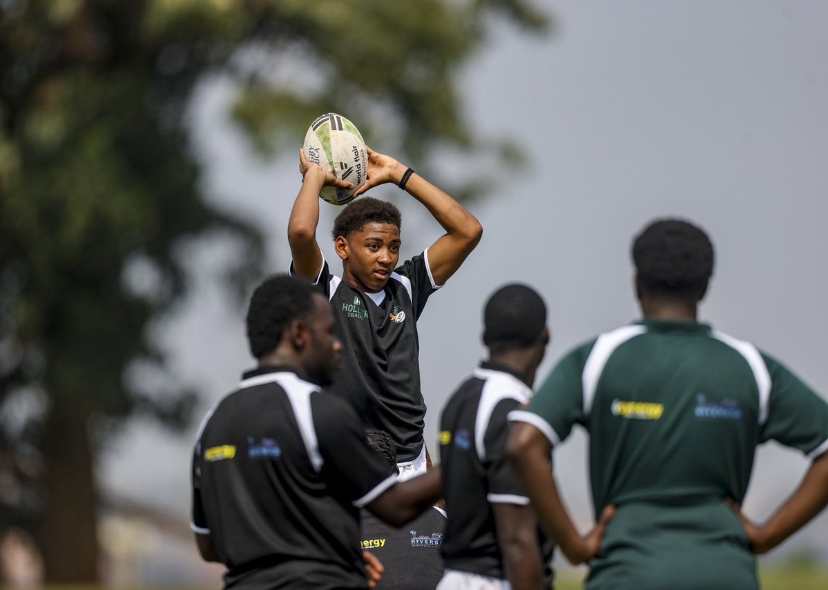 Image for the Tweet beginning: Building momentum. 💪🏉
Team Zambia sharpens