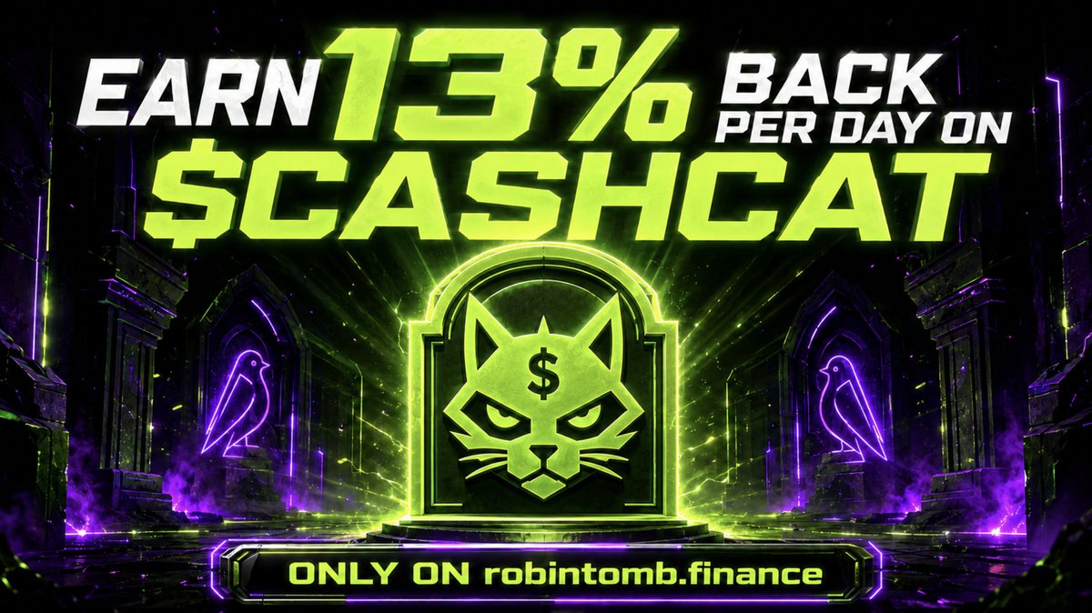 RHTOMB's tweet photo. GM

$CASHCAT got listed on @RobinhoodApp today.

We currently have a $CASHCAT genesis pool paying 13% back PER DAY.

Come stake with us, comfy vibes all around.

@clementetv_ @DogeshiKun @Pattyice @JohannKerbrat @CryptoArchieYT @ggwasneverhere @Palgrani2 @lowkeyfr 

$RTOMB CA: 0x61c6b8833610ea0d7a699a3a7fec4d9ead309ad1