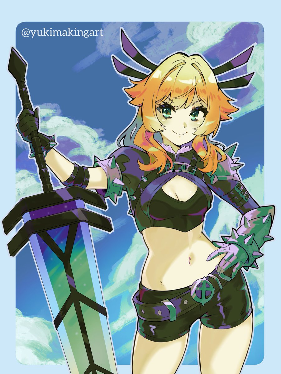 yukimakingart's tweet photo. Bridget celebrates the #MARVELTōkon release by cosplaying as Magik! ♥ https://t.co/6aR7McPqYp