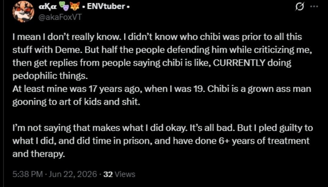 ChibiReviews's tweet photo. >Person calls me Pedo over fiction

>They get Arrested for being a Pedo

>People that call me a Pedo follow the actual Pedo that got arrested

>This is like the 5th time a person that came at me is outted as a Pedo https://t.co/XfLbxy7fxN