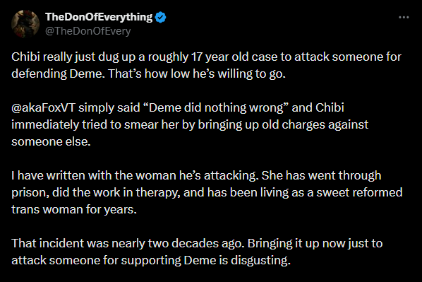ChibiReviews's tweet photo. >Person calls me Pedo over fiction

>They get Arrested for being a Pedo

>People that call me a Pedo follow the actual Pedo that got arrested

>This is like the 5th time a person that came at me is outted as a Pedo https://t.co/XfLbxy7fxN