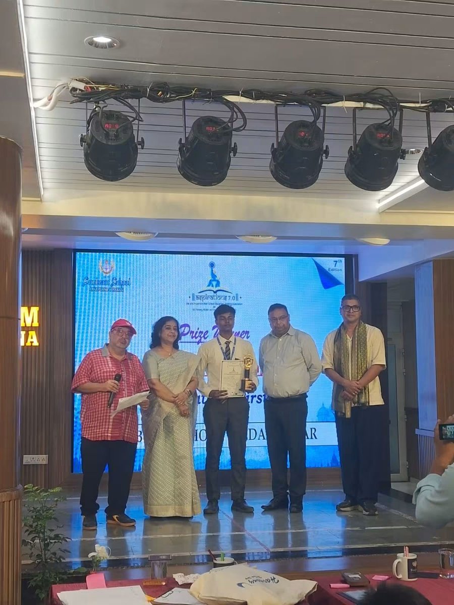 SunbeamDLN's tweet photo. 🏆 Proud Moment for Sunbeam School Dildarnagar!
At ASPIRATION–6th Edition (Sunbeam School Annapurna, Varanasi), Master Gaurav Chaudhari won 1st Position in Drishyam – Photography. 
Congratulations to all participants, mentors &amp; parents! https://t.co/HVfCojaiLu
