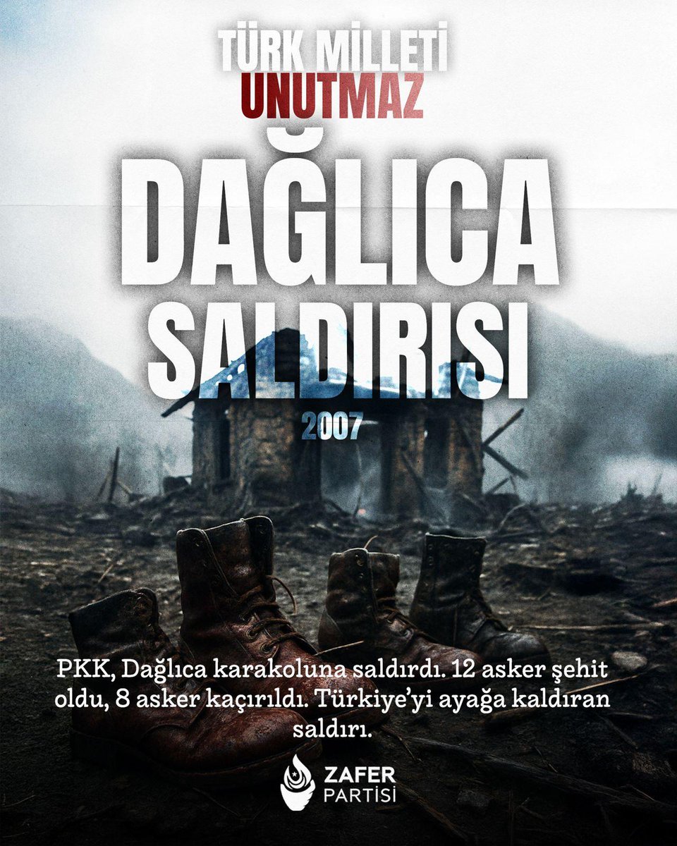 zaferpartisi's tweet photo. Dağlıca'daki karakol baskınında senin oğlun öldürülmedi mi?

#TürkMilletiUnutmaz https://t.co/FzQtZYA9OK