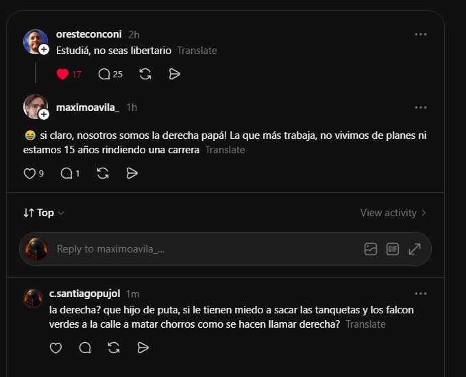 PujolClaudioS's tweet photo. que hijo de puta este tipo jajajaja no puede decir eso teniendo al un tibio de presidente. https://t.co/7UENjVtrHV