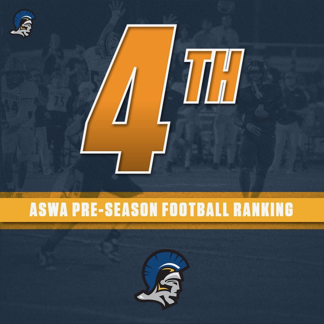 CHCA_Athletics's tweet photo. FOOTBALL 🏈  | The Warriors Are Ranked! Your CHCA Warriors enter the 2026 season ranked #4 in Class A in the ASWA Preseason Football Poll. Now the countdown to kickoff is on, and Warrior Nation is ready. #WarriorWay https://t.co/qU6z4e9Rem