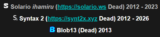revival_list's tweet photo. Most recent updates:
- Syntax 2 has been moved down from Public to Dead https://t.co/Ftftw4QzYN