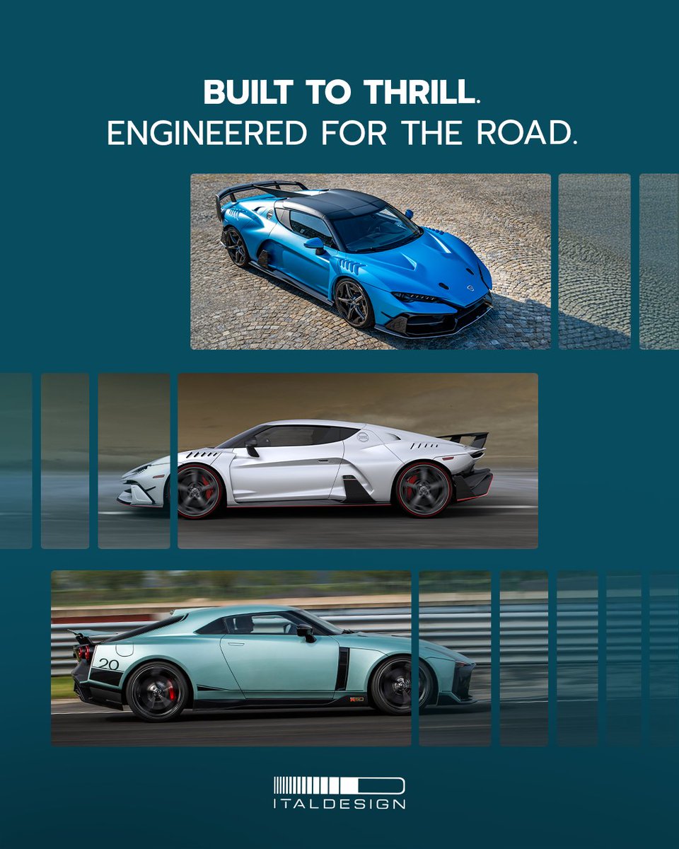 italdesign's tweet photo. From the BMW Nazca C2 to the Honda NSX Tribute: eight vehicles, one philosophy, almost sixty years of turning vision into road-ready reality.
Back in Turin this September.
#Italdesign #BEIDENEERS #TheArtOfIntegration #SaloneAutoTorino https://t.co/T3JKxIqEsW