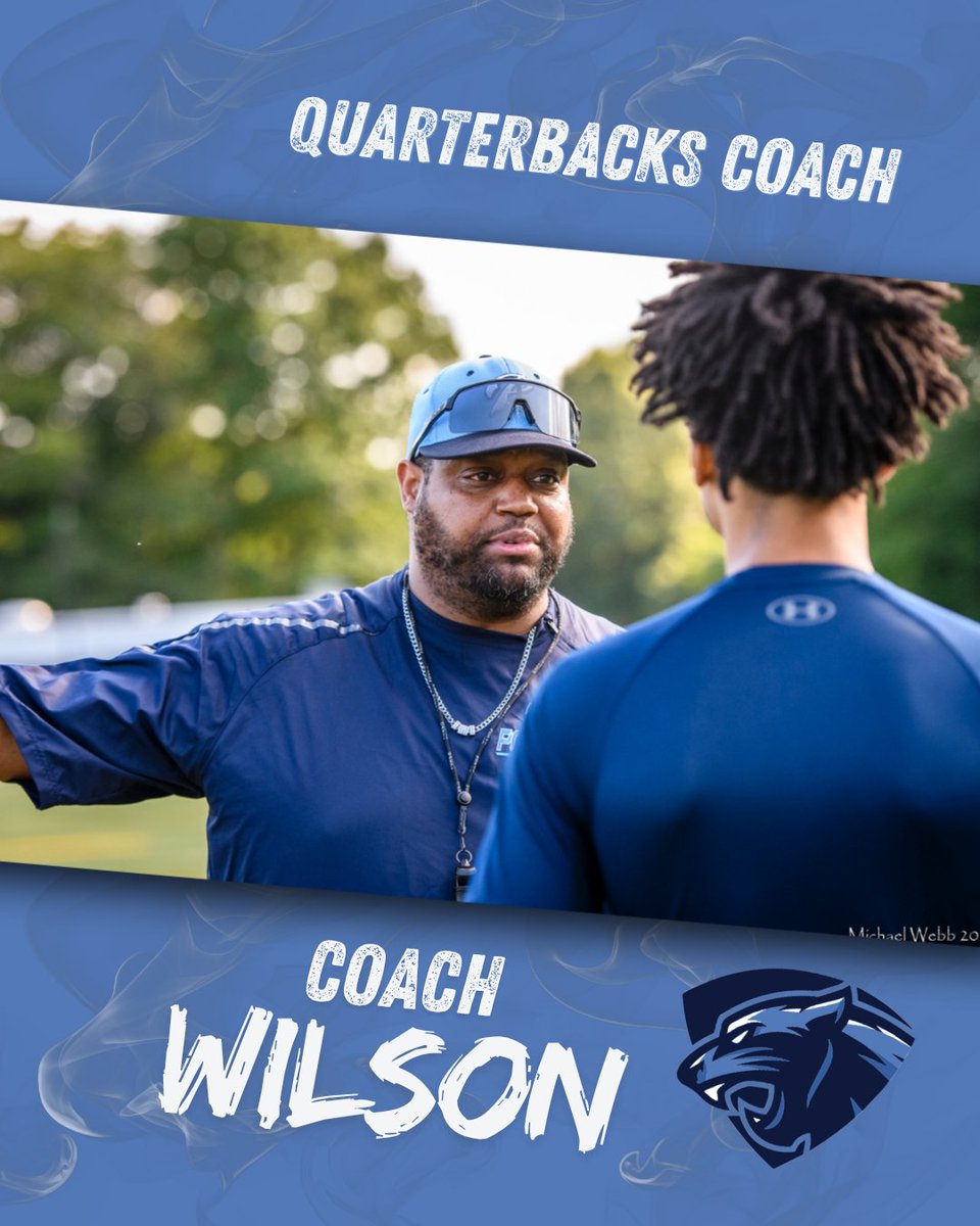 BluebloodFB's tweet photo. 🏈 Please help us welcome Coach Wilson to the Blueblood family as our new Quarterbacks Coach!

With 10+ years of coaching experience, Coach Wilson brings leadership, passion, and a commitment to developing student-athletes. He also serves the Potomac High School community in Dumfries, VA, working in school security.

We're excited for the impact he'll make on and off the field.

Welcome to the family, Coach! 💙

#BluebloodFootball #QBCoach #FootballFamily #FridayNightLights