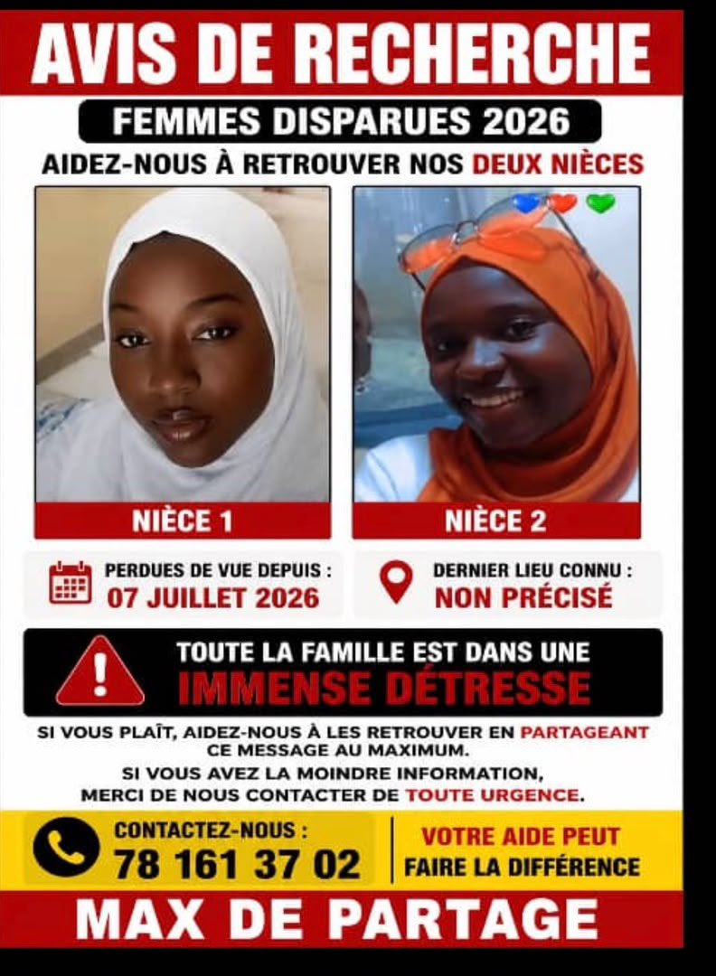 fatima_lafleur's tweet photo. As salamu aleykum wa rahmatullahi wa barakatuh

S’il vous plaît, aidez à diffuser ces photos au plus grand nombre. Ces jeunes filles sont toujours portées disparues. 

Qu’Allah facilite leurs recherches, les protège et permette qu’elles soient retrouvées saines et sauves. 🤲🏽 https://t.co/0uNcxz8OLA