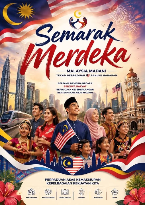 ReadAziem's tweet photo. Selamat Menyambut Bulan Kebangsaan.
Malaysia MADANI, Tekad Perpaduan, Penuhi Harapan. 📷📷
📷 #SemarakMerdeka #MalaysiaMADANI #Malaysia #BulanKebangsaan #JalurGemilang #Perpaduan #Negaraku #Merdeka2026 https://t.co/zcsWztr1aC