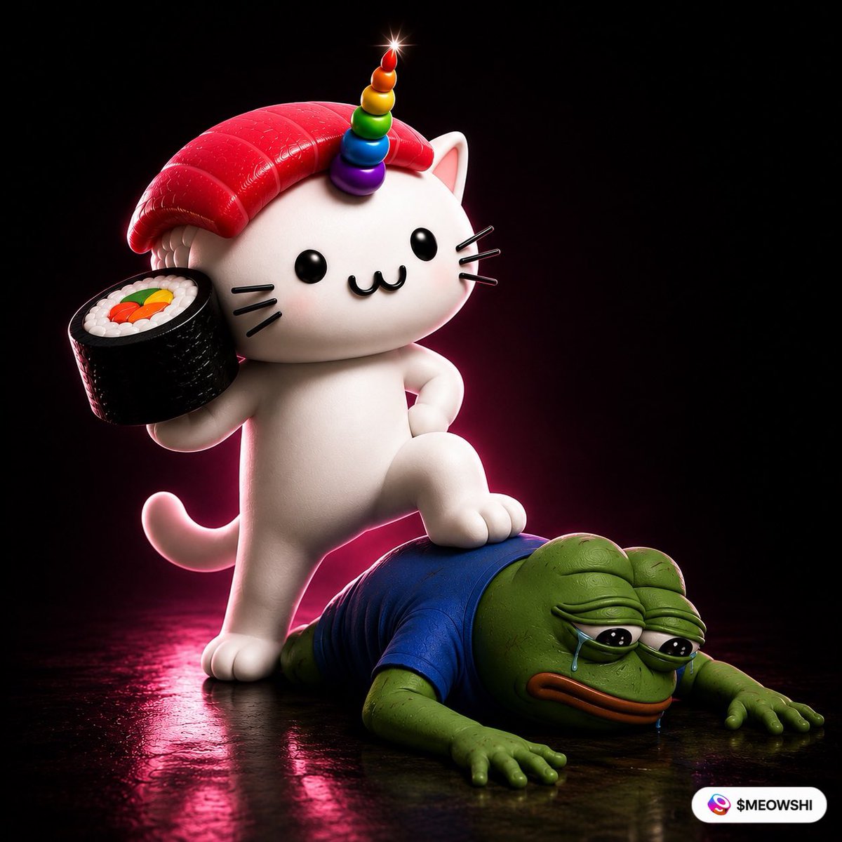 Meowshi_RH's tweet photo. Frogs look weak here 

$Meowshi https://t.co/qtBfejrv4W