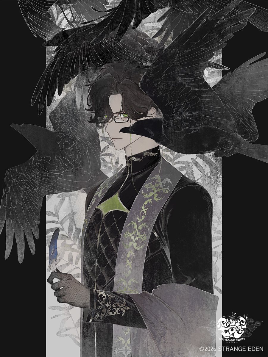 strange_eden_pj's tweet photo. ❘❙❙❘ #STRANGE_EDEN 
　　　　　Half Anniversary Countdown♪ ❘❙❚❙

　　　　　→→→ 2026.08.17

illust : 鳥住ヨモ ( @_ke_da_ma_  ) https://t.co/ns0QdeF6iZ