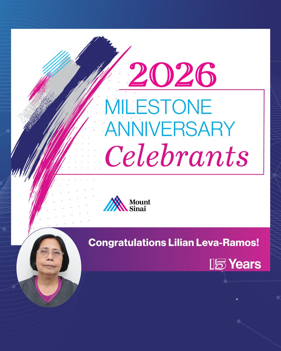 MSHSDerm's tweet photo. Congratulations! We are grateful that
Kay Feick 🌟
Rachel Karalekas 🌟
Lilian Leva-Ramos 🌟
are celebrating 15 years w- Mount Sinai. 👏 🙌
We're inspired by their amazing dedication & positive impact. #jobwelldone @EmmaGuttman @IcahnMountSinai https://t.co/gLkM8L2Raz