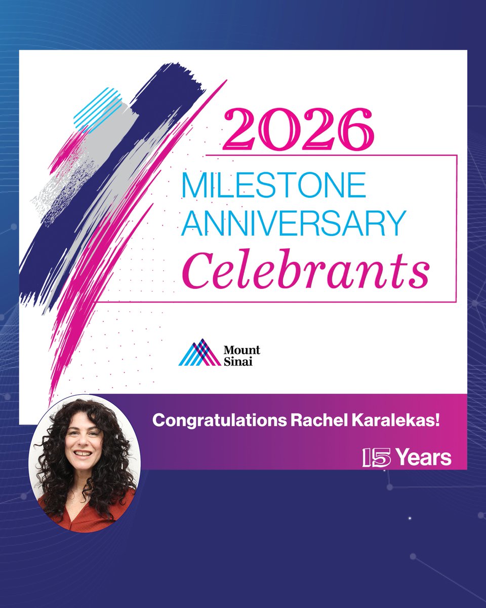 MSHSDerm's tweet photo. Congratulations! We are grateful that
Kay Feick 🌟
Rachel Karalekas 🌟
Lilian Leva-Ramos 🌟
are celebrating 15 years w- Mount Sinai. 👏 🙌
We're inspired by their amazing dedication & positive impact. #jobwelldone @EmmaGuttman @IcahnMountSinai https://t.co/gLkM8L2Raz