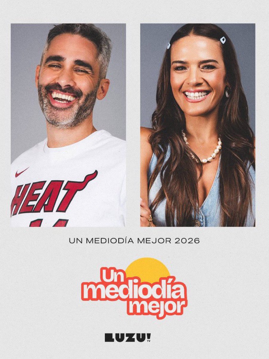 fedeebongiorno's tweet photo. 🎙️ LUZU anunció su nuevo programa diario, “UN MEDIODÍA MEJOR”, con El Pollo Álvarez y Mica Vázquez

Irá en el horario que previamente ocupaba “El Show del Verano” https://t.co/f0PahryJYM
