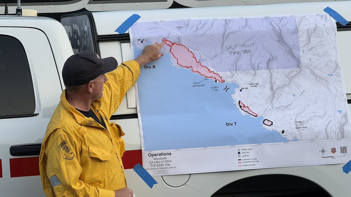 CALFIRELNU's tweet photo. The #WoodsideFire is now 90 percent contained. Crews continue mopping up remaining hotspots and securing the fire area. https://t.co/mO0yeeChjX