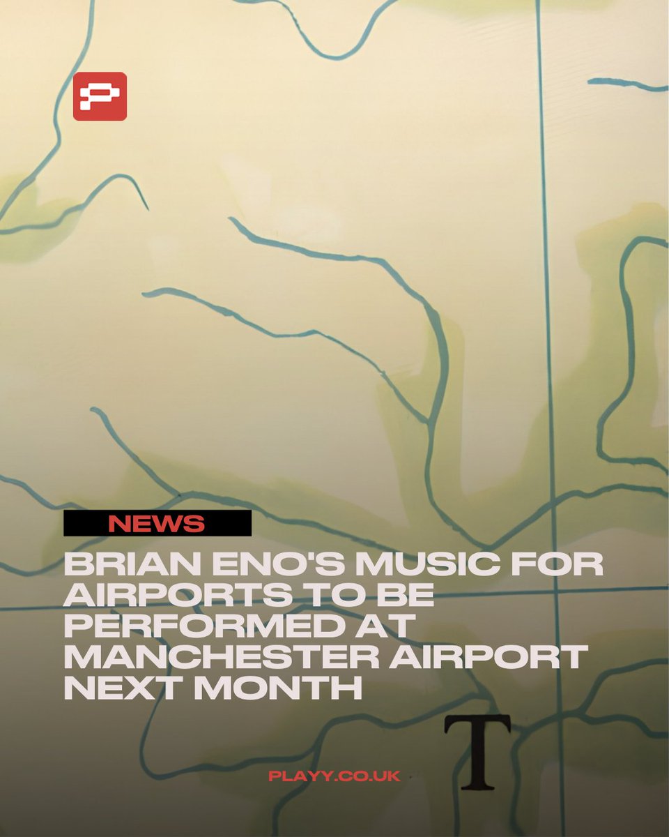 THEPLAY_GROUND's tweet photo. @brianeno's landmark ambient album Ambient 1: Music for Airports will be performed live at Manchester Airport next month, bringing one of electronic music's most influential works to the setting that inspired its creation.

Read the full article:https://t.co/S3uxzgP1Xi https://t.co/yVULjgRtpx