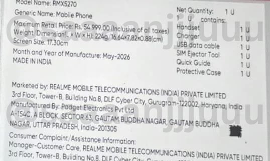 saaaanjjjuuu's tweet photo. Exclusive 💫
realme 16x (6/128GB) BOX MRP : ₹54,999

• 6.8” HD+ 144Hz LCD Display
• MTK 6300
• LPDDR4X + UFS 2.2
• 50MP Main  
• 7000mAh + 45W
• IP65 
• upto 256GB

It's basically the realme P4R with less battery, considering its an offline model it might launch under 30k.

Thoughts?