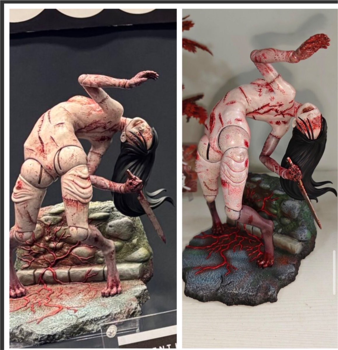 leoc0llects's tweet photo. very sad about this paintjob @Gecco_Corp 

i love your statues but this is not the quality i expected and deffo not worth $400. https://t.co/2n8BBhT3hH