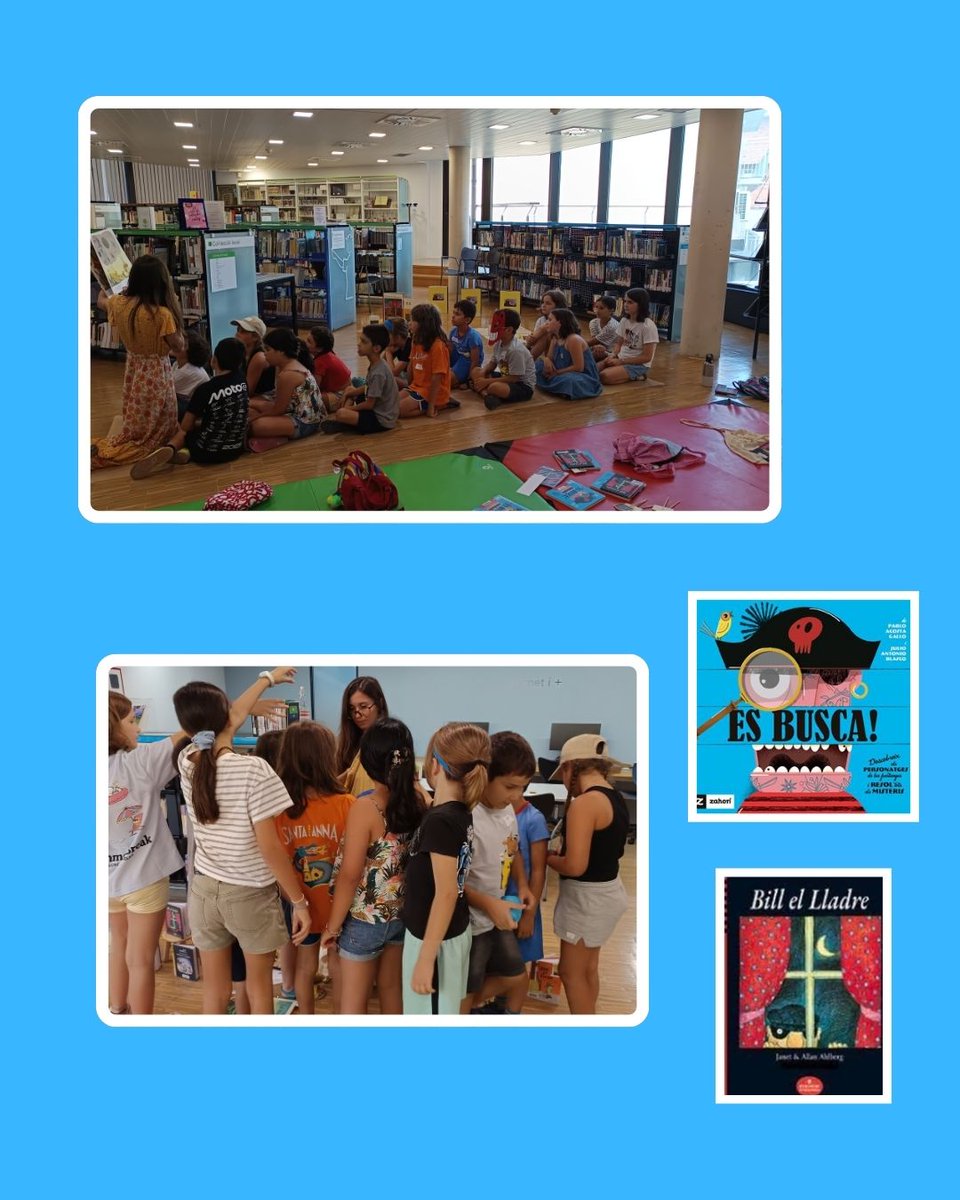 BiblioVendrell's tweet photo. Dimarts amb la #ColladelsMenjallibres vam comentar els llibres Es busca! de Pablo Acosta i Bill el lladre d’Allan Ahlberg. 
Amb la #ColladelsDevorallibres vam parlar d’El gran llibre verd de Robert Graves i Observologia de Giselle Clarkson
Fins a la propera... i última sessió! https://t.co/xVRrs5MtQX